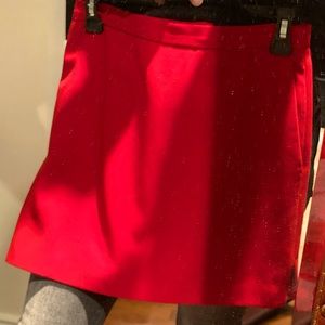 Red BCBG mini skirt (matching jacket listed also)